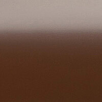 DIM Lamelle mit seidenmatter Oberfläche und Farbverlauf von Hellbraun zu Schokoladenbraun. Die Farbe wirkt tief und wohnlich.