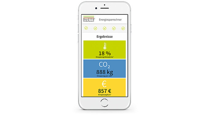 Energierechner auf dem Handy