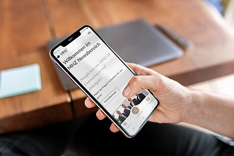 Screenshot Newsbereich